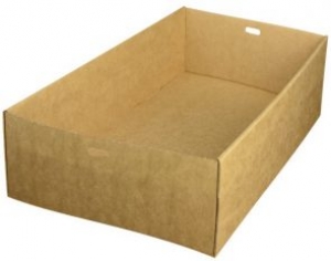 Brown Kraft Catering Tray EXTRA LARGE 450X310x80mm ECT4 (Ctn of 50)