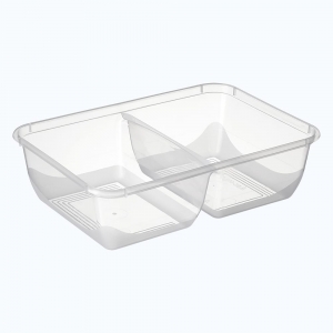Bonson Rectangular Container (650ml) with 2 Compartments