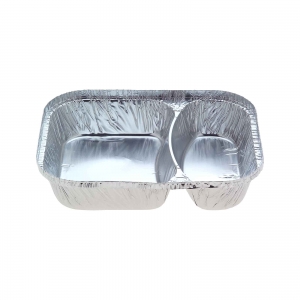 Foil 2 Compartment Tray - Heavy Gauge (Ctn of 500)