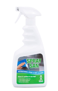 Clean Plus Spray San - Multipurpose Cleaner Sanitiiser 750ml