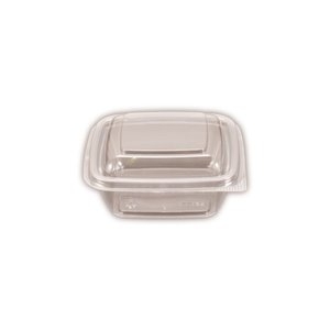 8oz Hinged Lid Container Square 250ml