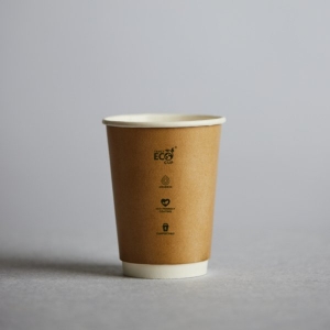8oz Truly Eco KRAFT Cup - Double Wall Uni-Fit (90mm)