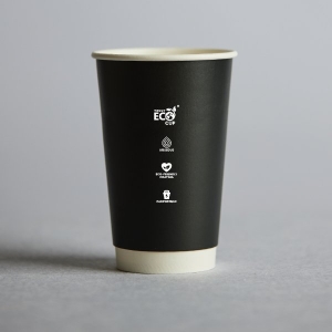 16oz Truly Eco BLACK Cup -Double Wall