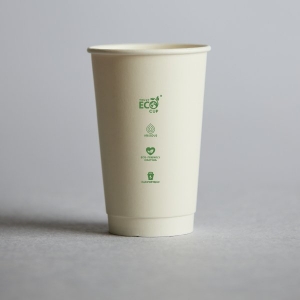 16oz Truly Eco WHITE Cup -Double Wall