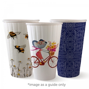 BioCup 16oz/460ml (90mm) Double Wall - Art Series