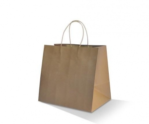 Paper Bag Takeaway Jumbo 170gsm 355x370x220mm (Ctn of 150)