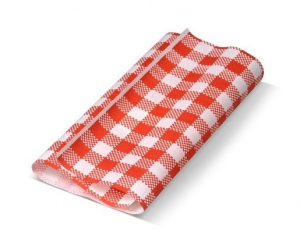 Grease Proof 200x330 35gsm Red Gingham (Pk of 1000)