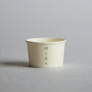 3oz Ice Cream Truly Eco Cup - White